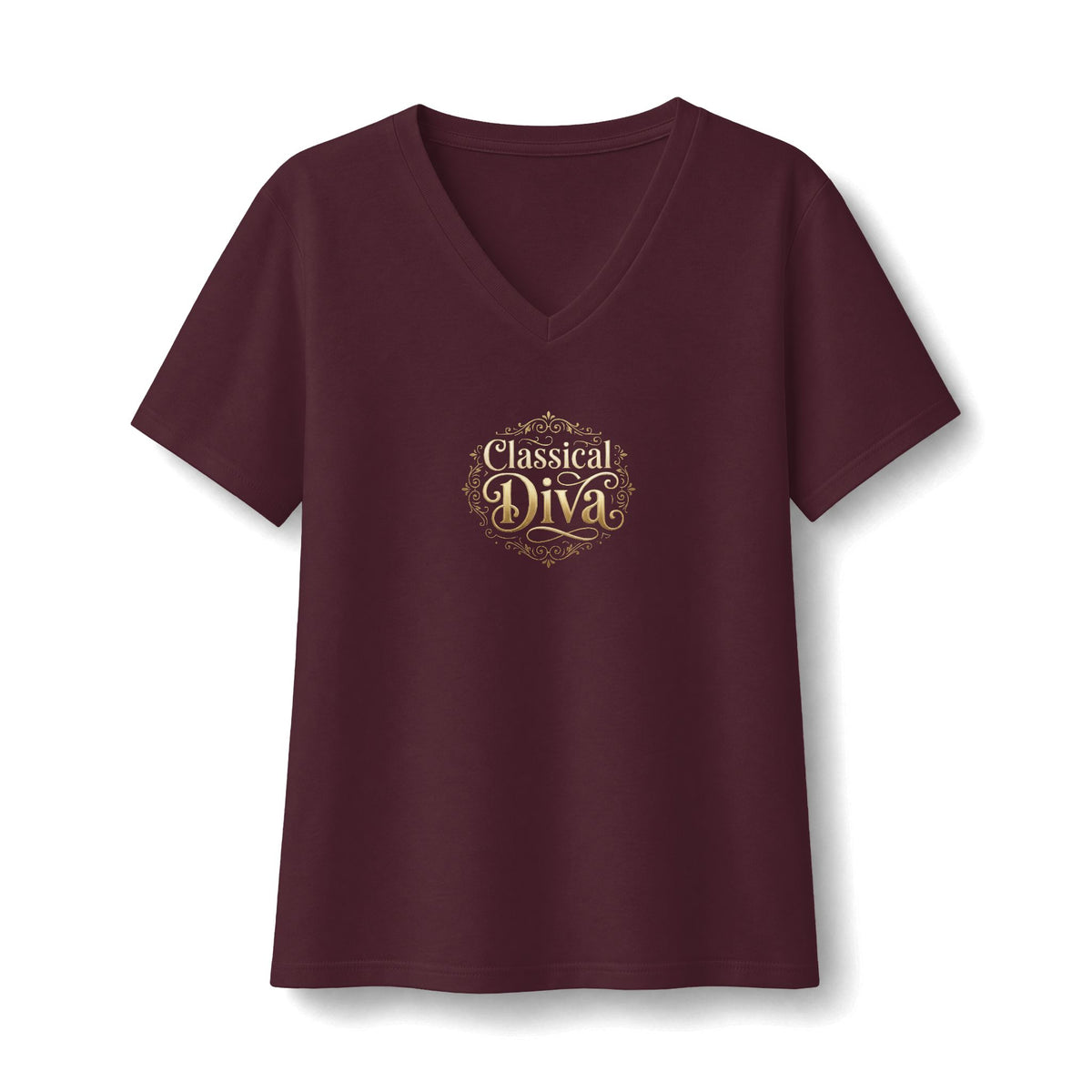 Classical Diva Women's Classical Music V-Neck T-Shirt