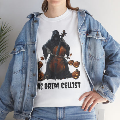 Grim Cellist Halloween Classical Music T-Shirt