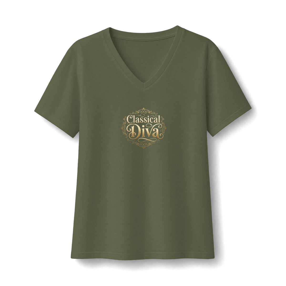 Classical Diva Women's Classical Music V-Neck T-Shirt