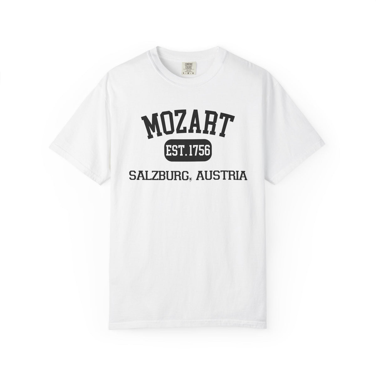 MOZART - SALZBURG, AUSTRIA ⎪Classical Music T-Shirt "Varsity Style"