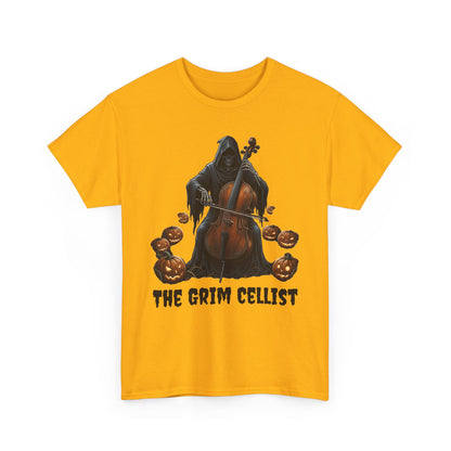 Grim Cellist Halloween Classical Music T-Shirt