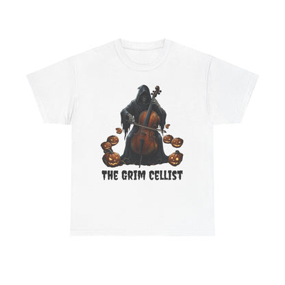 Grim Cellist Halloween Classical Music T-Shirt