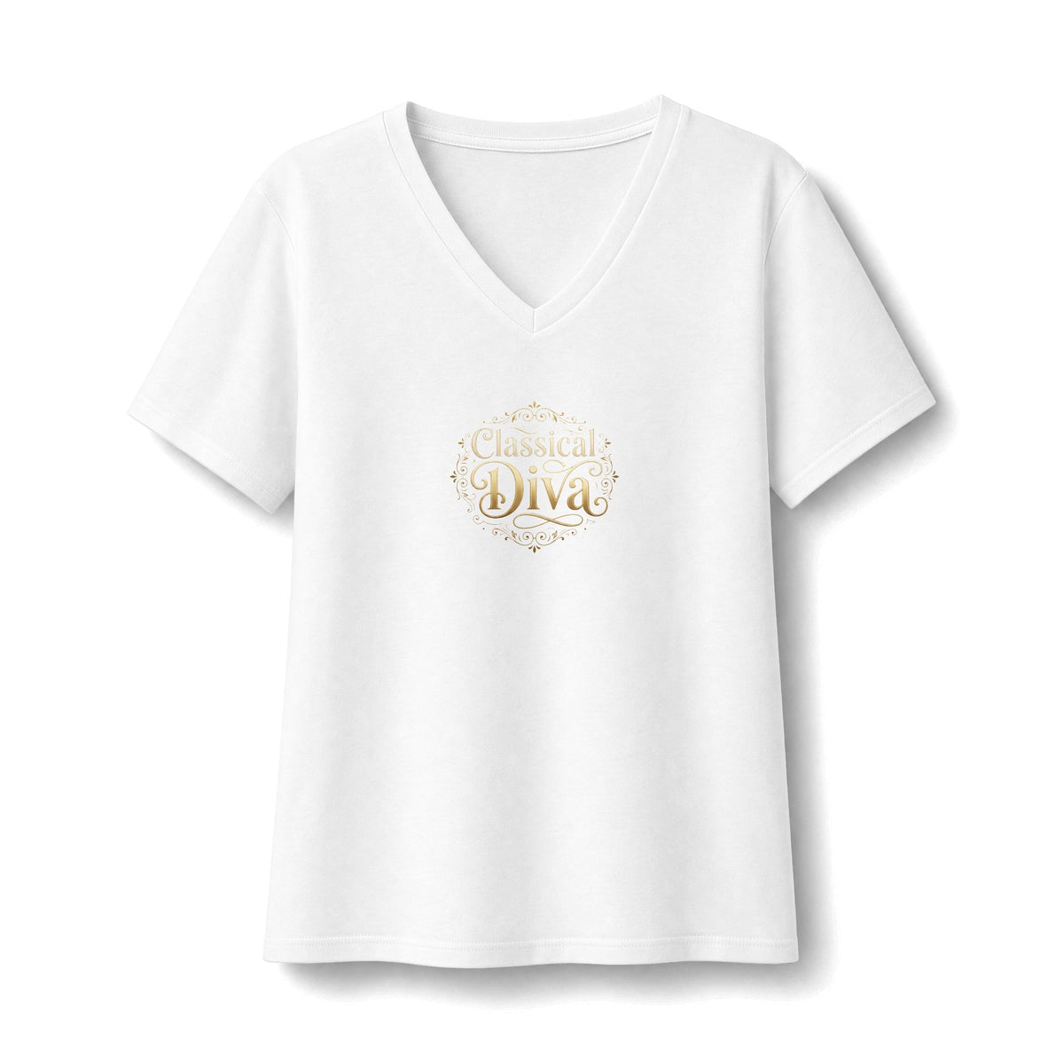 Classical Diva Women's Classical Music V-Neck T-Shirt
